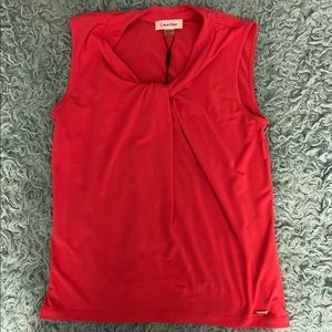 Calvin Klein red work top